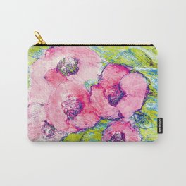 Bouquet 2 Carry-All Pouch | Watercolor, Painting, Plants, Abstract, Meadow, Nature, Modern, Design, Drawing, Acrylic 
