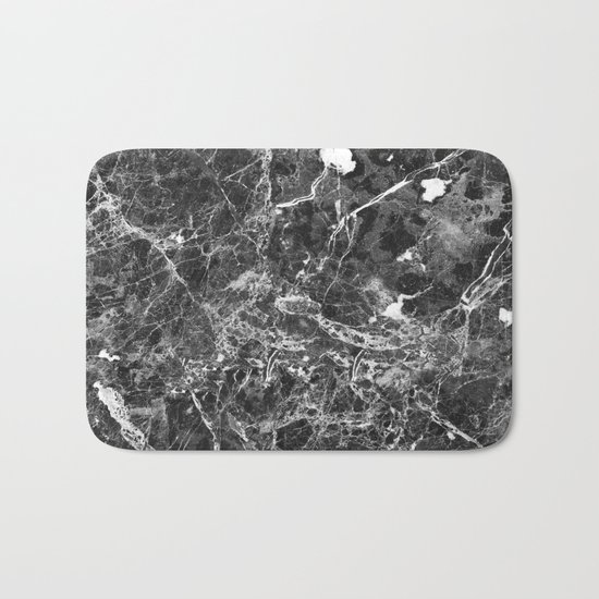 Emprador monochrome marble splash Bath Mat