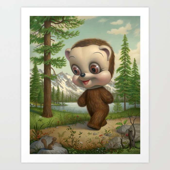California Brown Bear Art Print