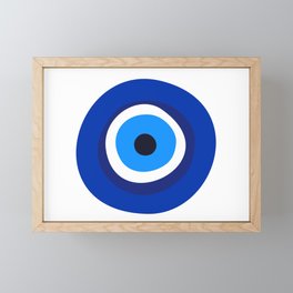 evil eye symbol Framed Mini Art Print