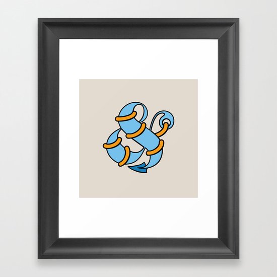 Et Anchor Framed Art Print
