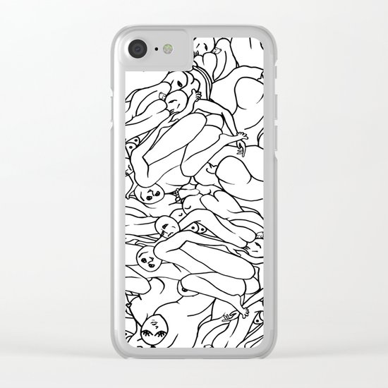 Fifty shades of Love (Light) Clear iPhone Case