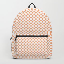 Peach Cobbler Polka Dots Backpack