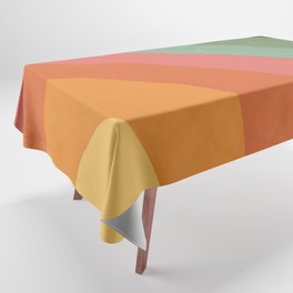 Mid century rainbow Tablecloth