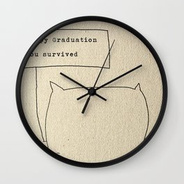 Happy graduation Wall Clock