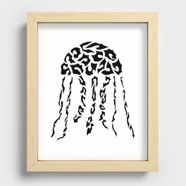 Jellyfish in shapes Recessed Framed Print