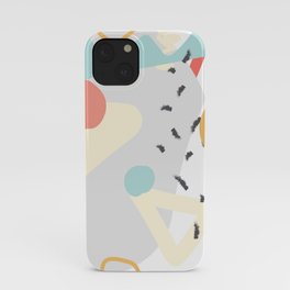 Trendy hand drawing seamless pattern iPhone Case