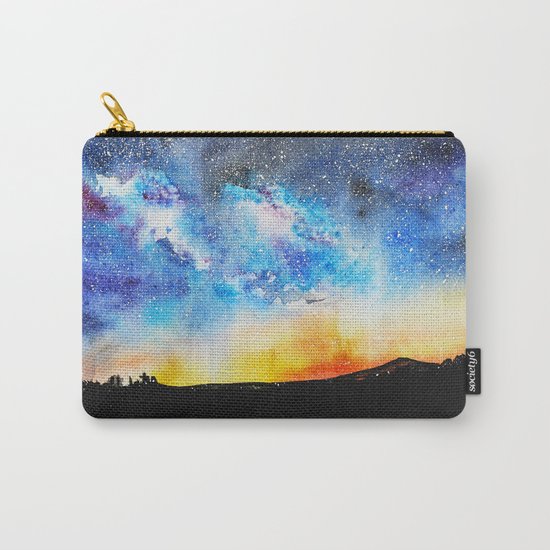 When night is falling || watercolor Carry-All Pouch
