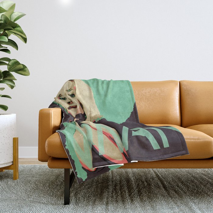 Pop ART - Woman Throw Blanket