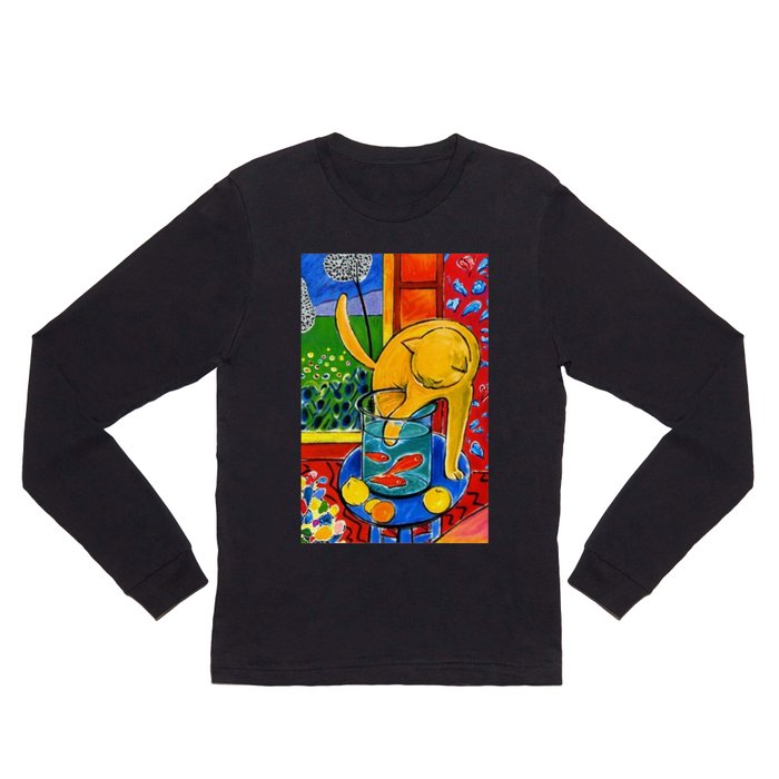 Henri Matisse - Cat With Red Fish still life painting Long Sleeve T Shirt