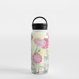Pink Carnations, Still Life Water Bottle
