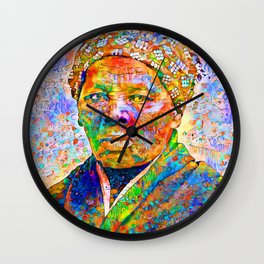 Harriet Tubman Underground Railroad in Contemporary Vibrant Colors 20200710 Wall Clock
