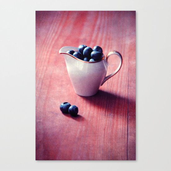 blueberries Canvas Print