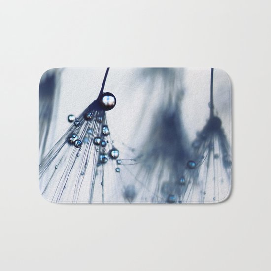 dandelion - blue Bath Mat