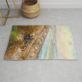 The Ohio River from Eden Park by Louis Charles Vogt Area & Throw Rug