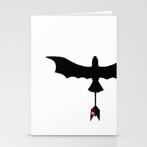 Black Toothless Stationery Cards