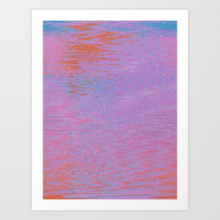 Space Dye Glitch Art Print
