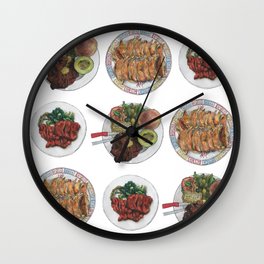 Meat dishes Wall Clock