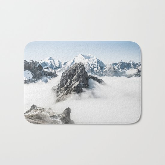 With My Head Above The Clouds Bath Mat
