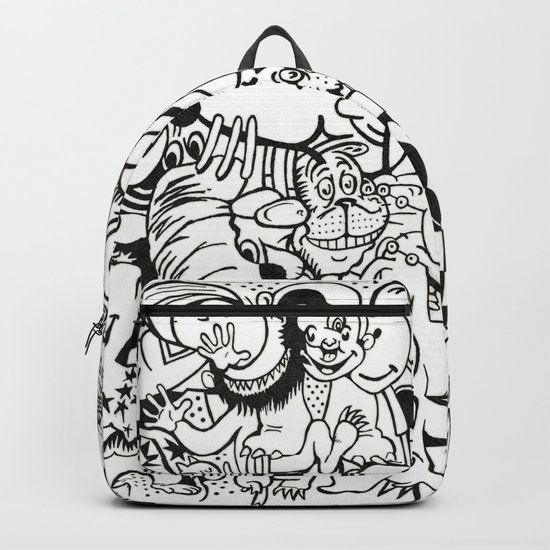 Coloring Page For Literacy Backpack by wayneedsonbryan | Society6 | society6 coloring pages
