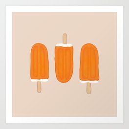 Orange Cream Bar Art Print