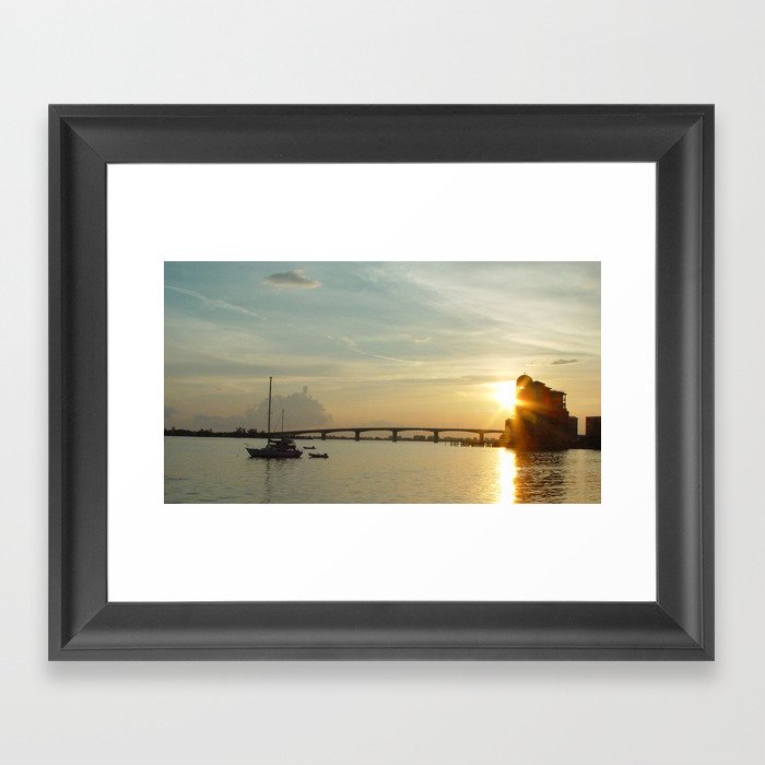 Sarasota Sunset Framed Art Print