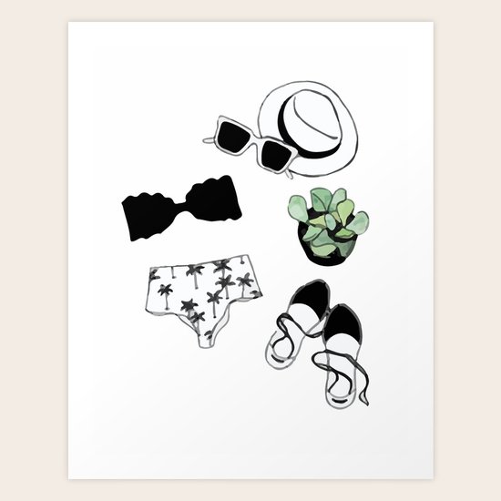 fashion summer set Art Print