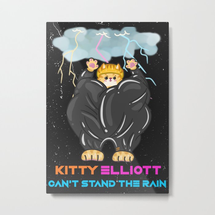 KITTY ELLIOTT RAIN Metal Print
