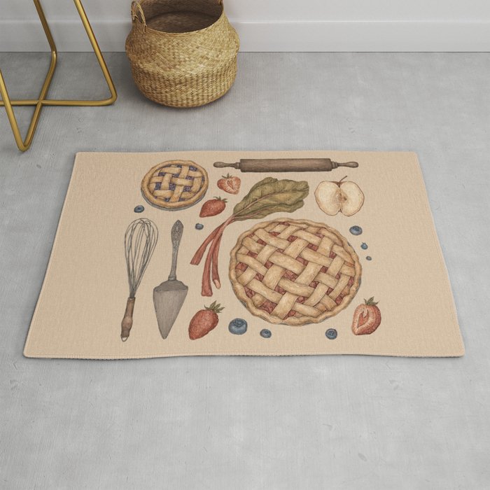 Pie Baking Collection Rug