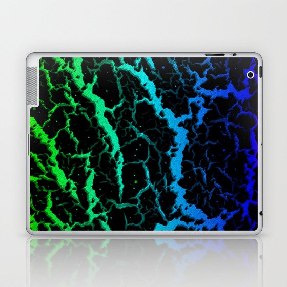 Cracked Space Lava - Rainbow YGCBP Laptop & iPad Skin