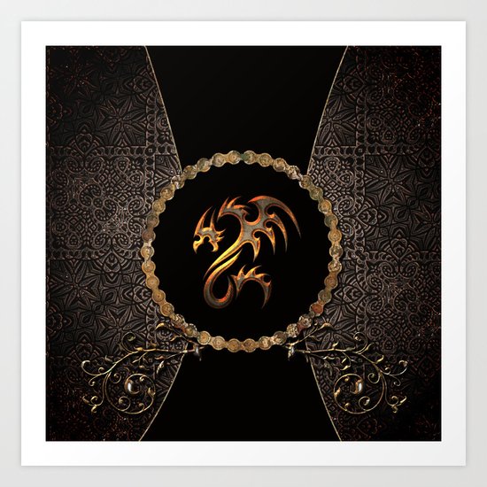 Awesome dragon Art Print