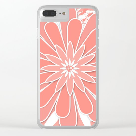 Coral flower . 2 Clear iPhone Case