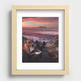 Mans Best Friend is a Dog 87 Recessed Framed Print