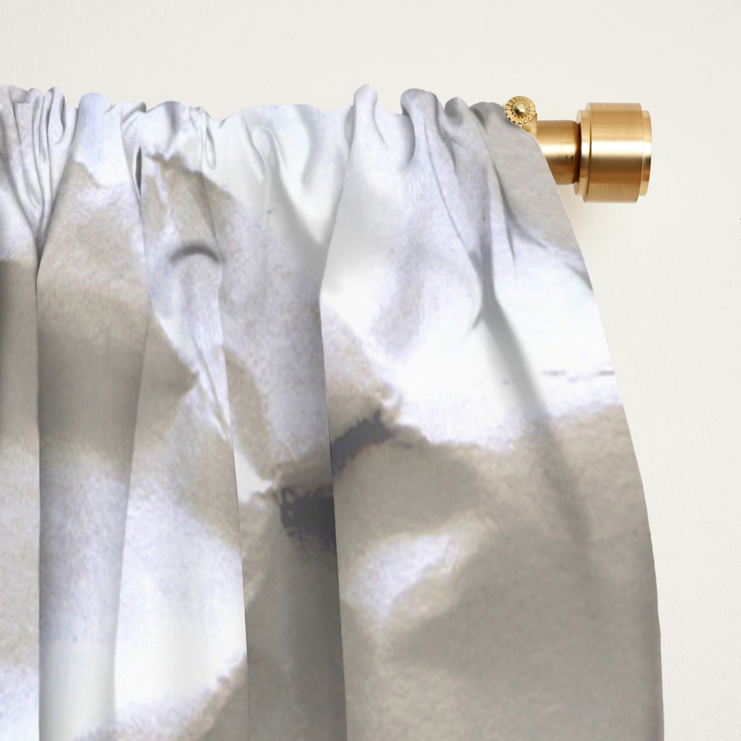 Crumpled Paper Blackout Curtain By Pixel404 Society6