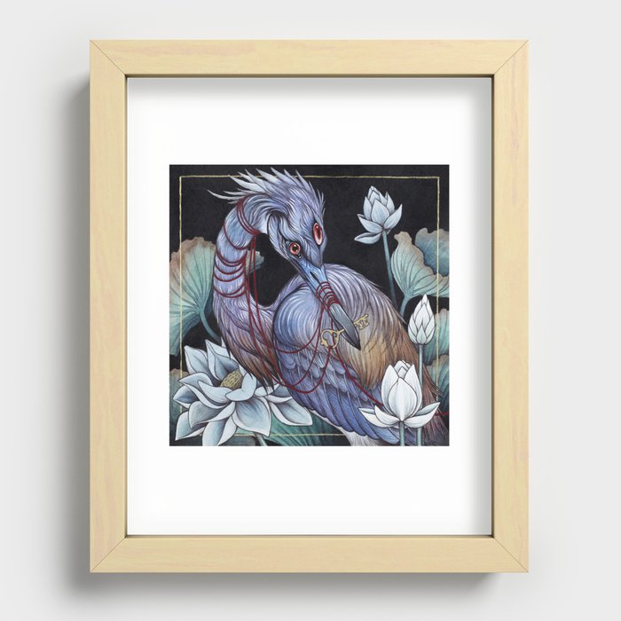 Guardian Of The Marshlands Recessed Framed Print