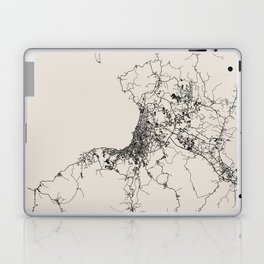 Indonesia, Manado - Black & White Map Laptop Skin