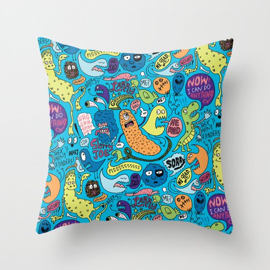 Gettin' Loose Pattern Throw Pillow