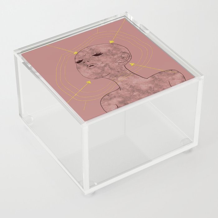 Close Your Eyes And Feel Acrylic Box