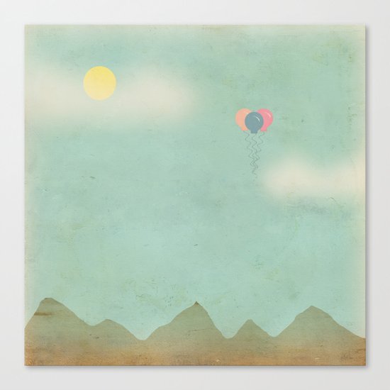Over the Mountains Canvas Print