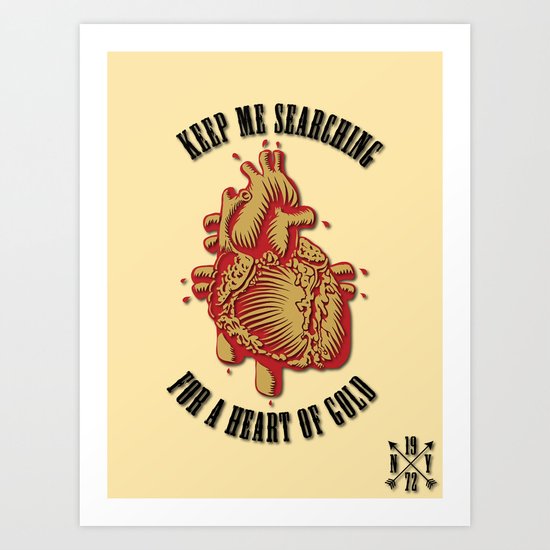 "Heart of Gold" ("ANALOG zine") Art Print