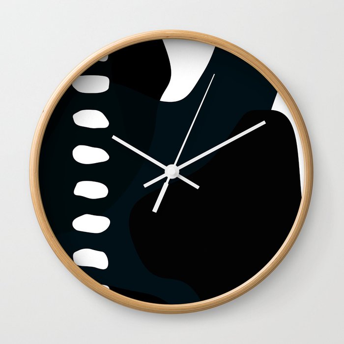 Midnight Blobs Wall Clock
