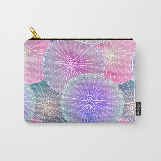 Floral Pattern 16 Carry-All Pouch