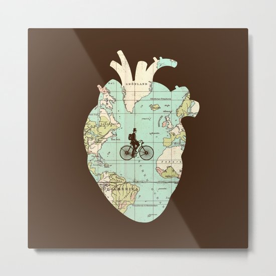 Follow Your Heart Metal Print