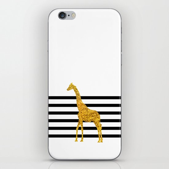Gold Giraffe iPhone & iPod Skin