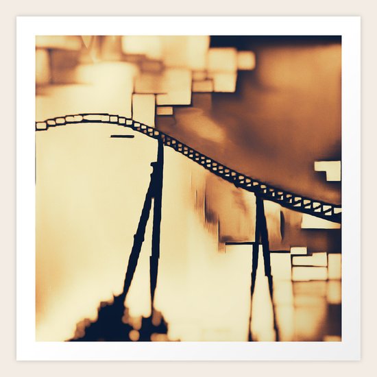 Roller Coaster Art Print