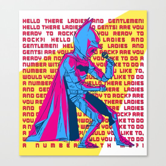 The Dark Knight Rocks (Text Version) Canvas Print