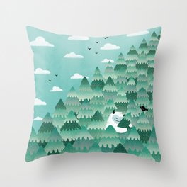 Tree Hugger (Spring & Summer version) Throw Pillow