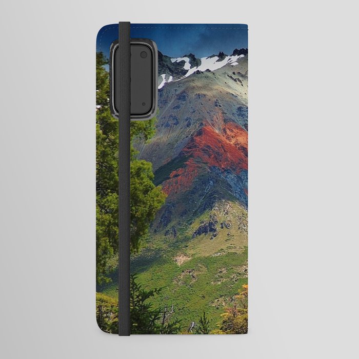 Argentina Photography - The Argentine Alpine Forest Under The Blue Sky Android Wallet Case