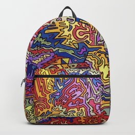 Abstract paint print  Backpack