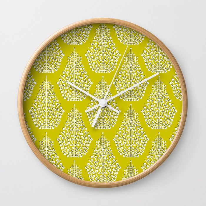 SPIRIT lime white Wall Clock